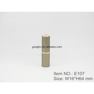 Retro y glamouroso aluminio ronda lápiz labial tubo contenedor E107, taza tamaño 12.1/12.7,Custom color